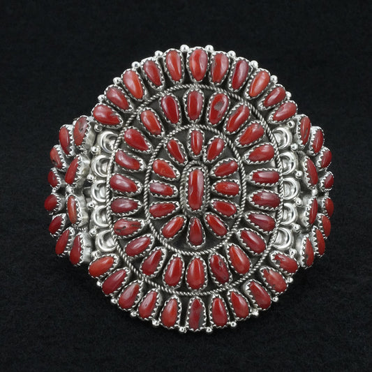 Justina Wilson Coral & Sterling Silver Bracelet