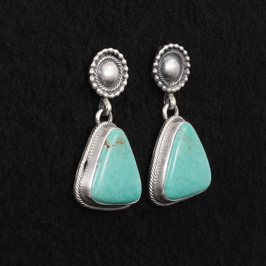 Darrin Livingston Turquoise & Sterling Silver Earrings