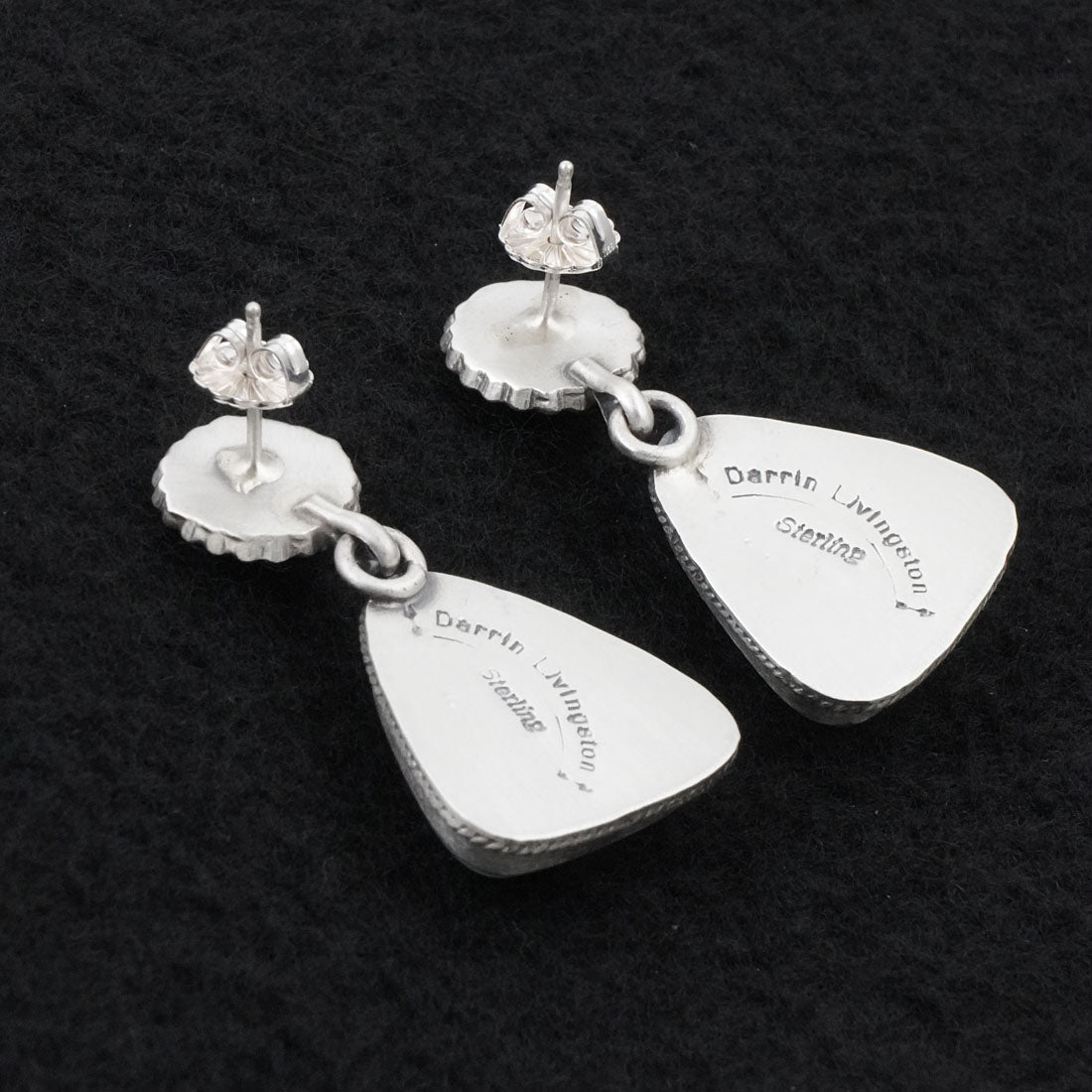 Darrin Livingston Turquoise & Sterling Silver Earrings