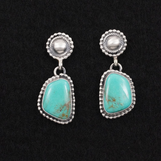 Darrin Livingston Turquoise & Sterling Silver Earrings
