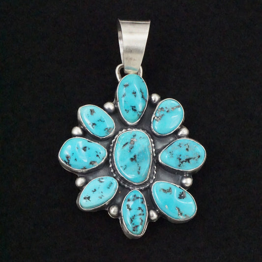 Bobby Johnson Turquoise & Sterling Silver Pendant