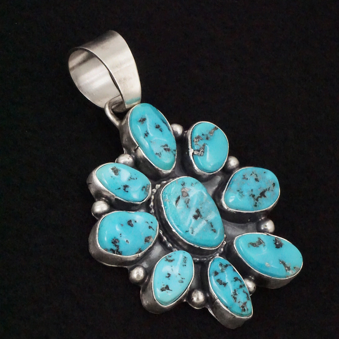 Bobby Johnson Turquoise & Sterling Silver Pendant