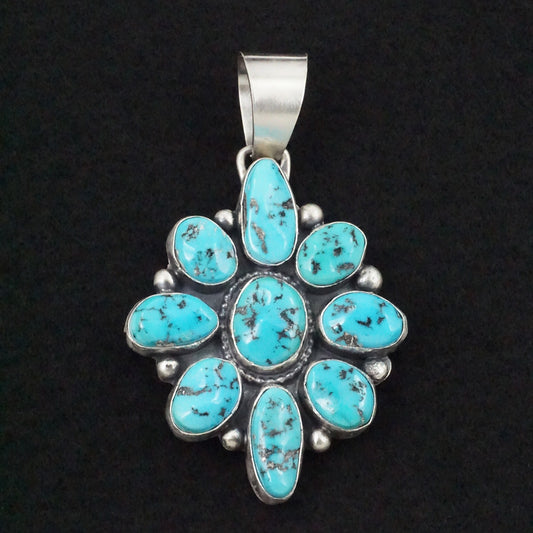 Bobby Johnson Turquoise & Sterling Silver Pendant