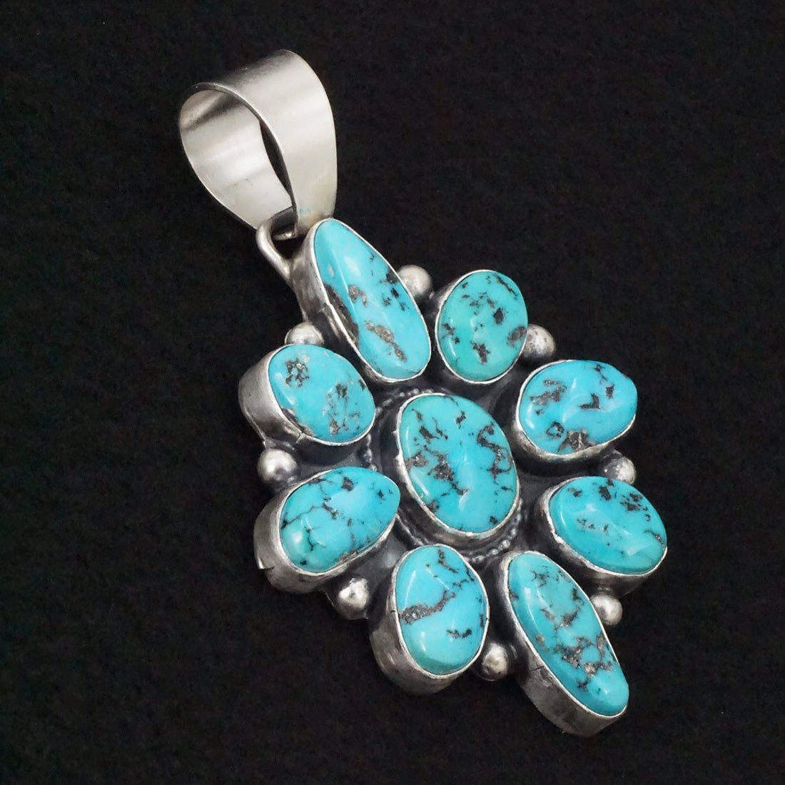 Bobby Johnson Turquoise & Sterling Silver Pendant