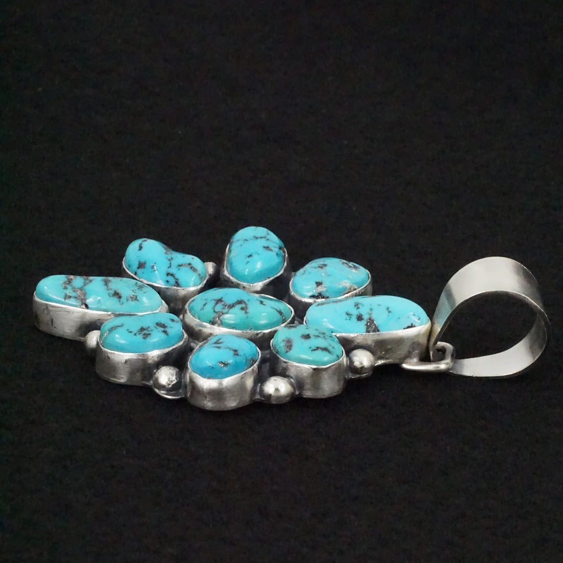 Bobby Johnson Turquoise & Sterling Silver Pendant