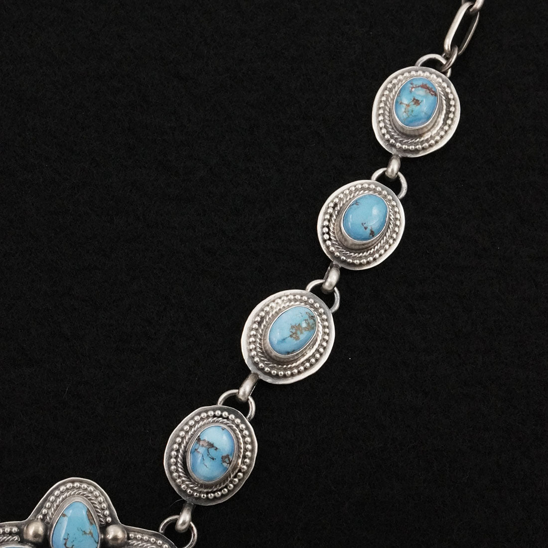 Kathleen Livingston Turquoise & Sterling Silver Necklace Set