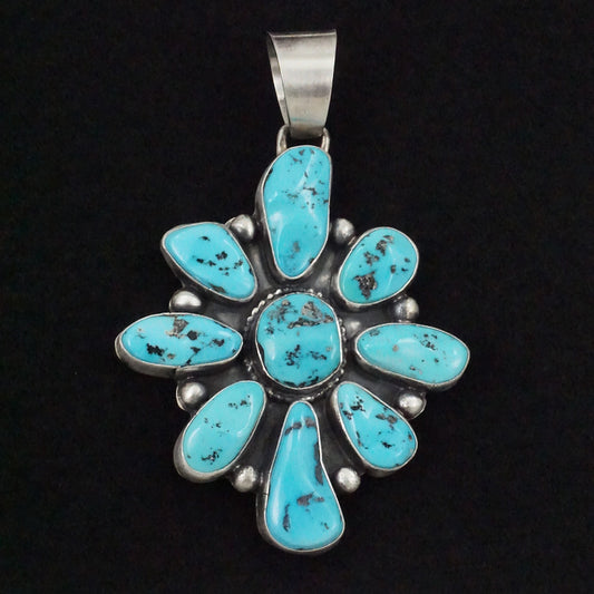 Bobby Johnson Turquoise & Sterling Silver Pendant