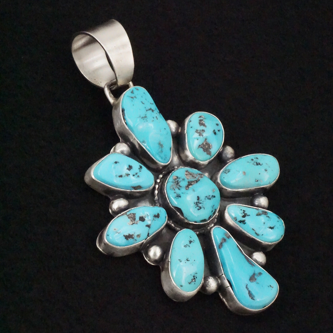 Bobby Johnson Turquoise & Sterling Silver Pendant