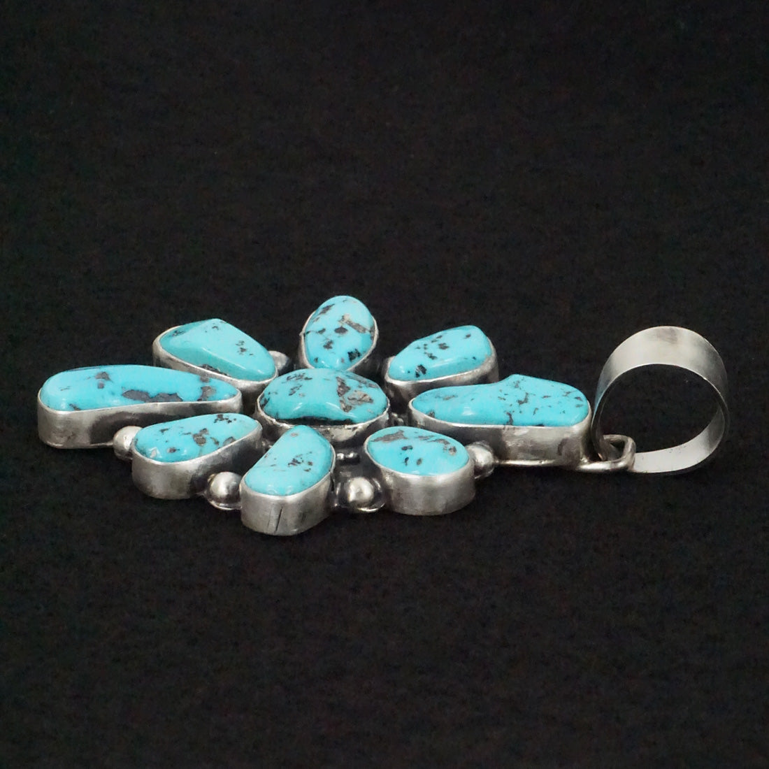 Bobby Johnson Turquoise & Sterling Silver Pendant