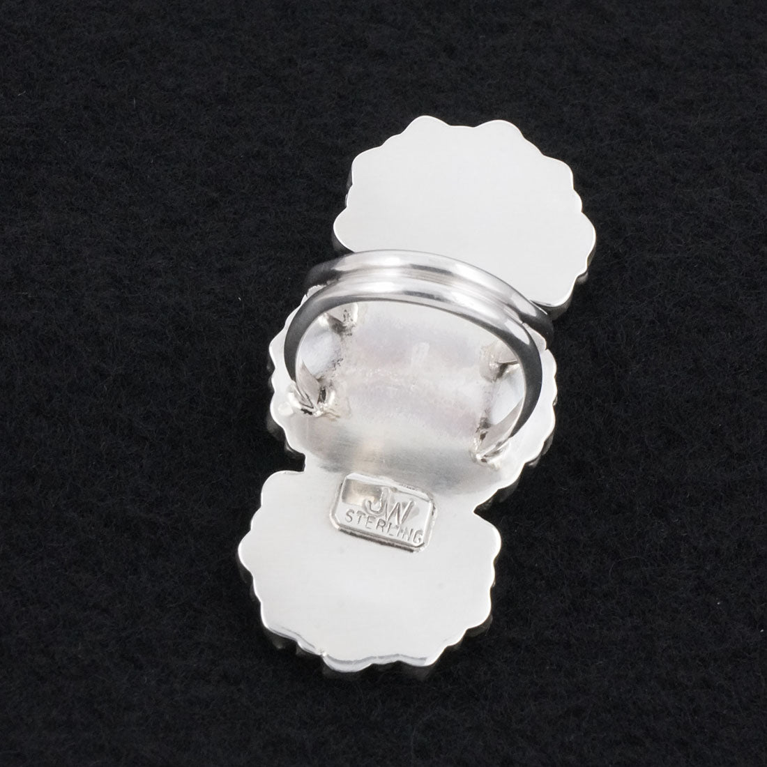 Justina Wilson Turquoise & Sterling Silver Ring Size 7