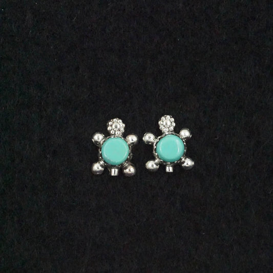 Vern Pincion Turquoise & Sterling Silver Earrings