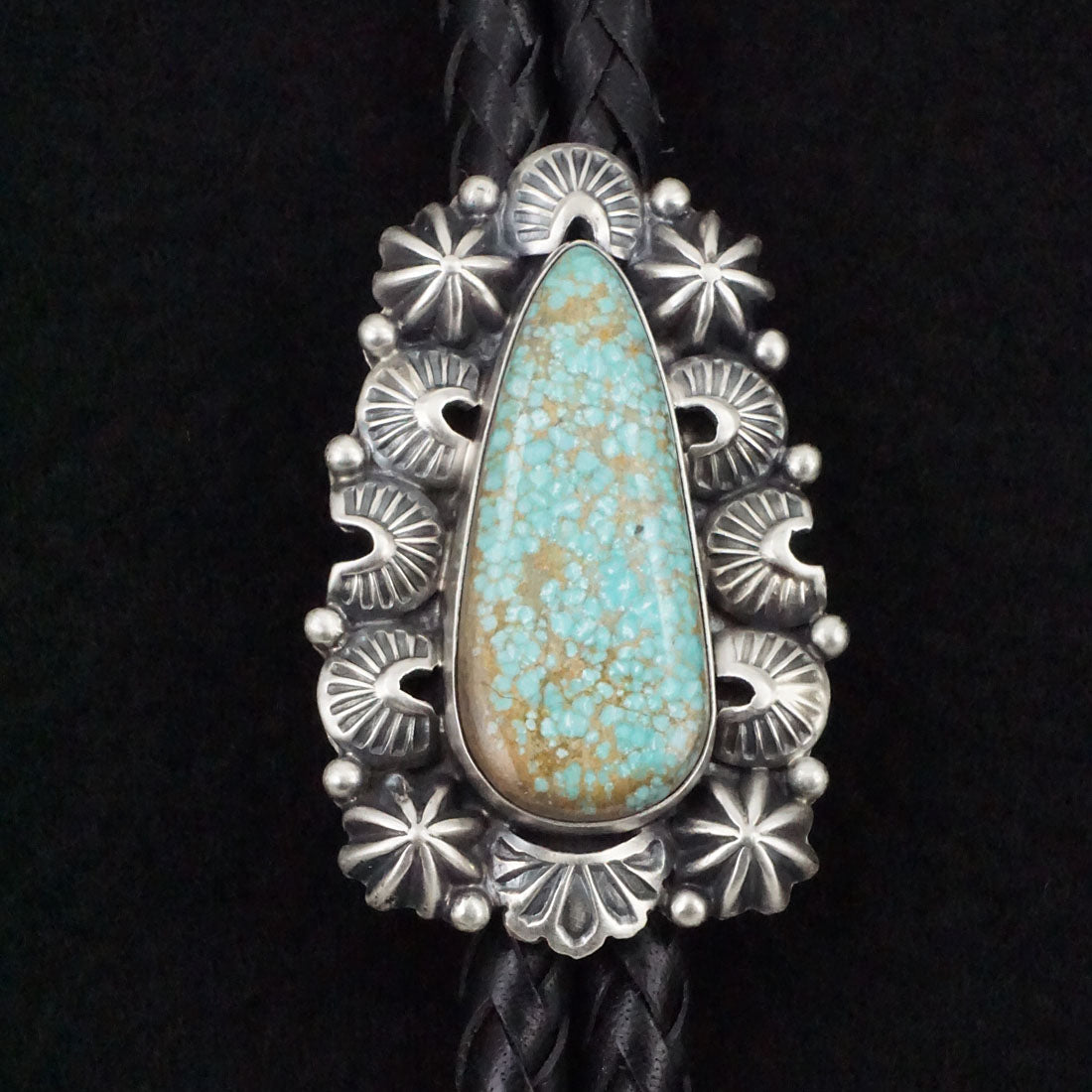 Darrin Livingston Turquoise & Sterling Silver Bolo Tie