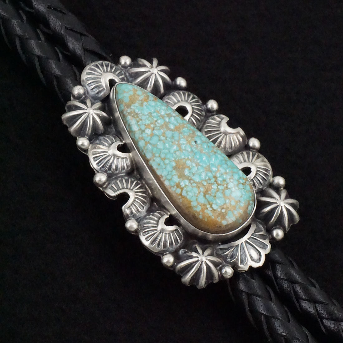 Darrin Livingston Turquoise & Sterling Silver Bolo Tie