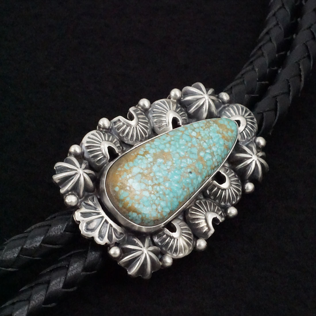 Darrin Livingston Turquoise & Sterling Silver Bolo Tie