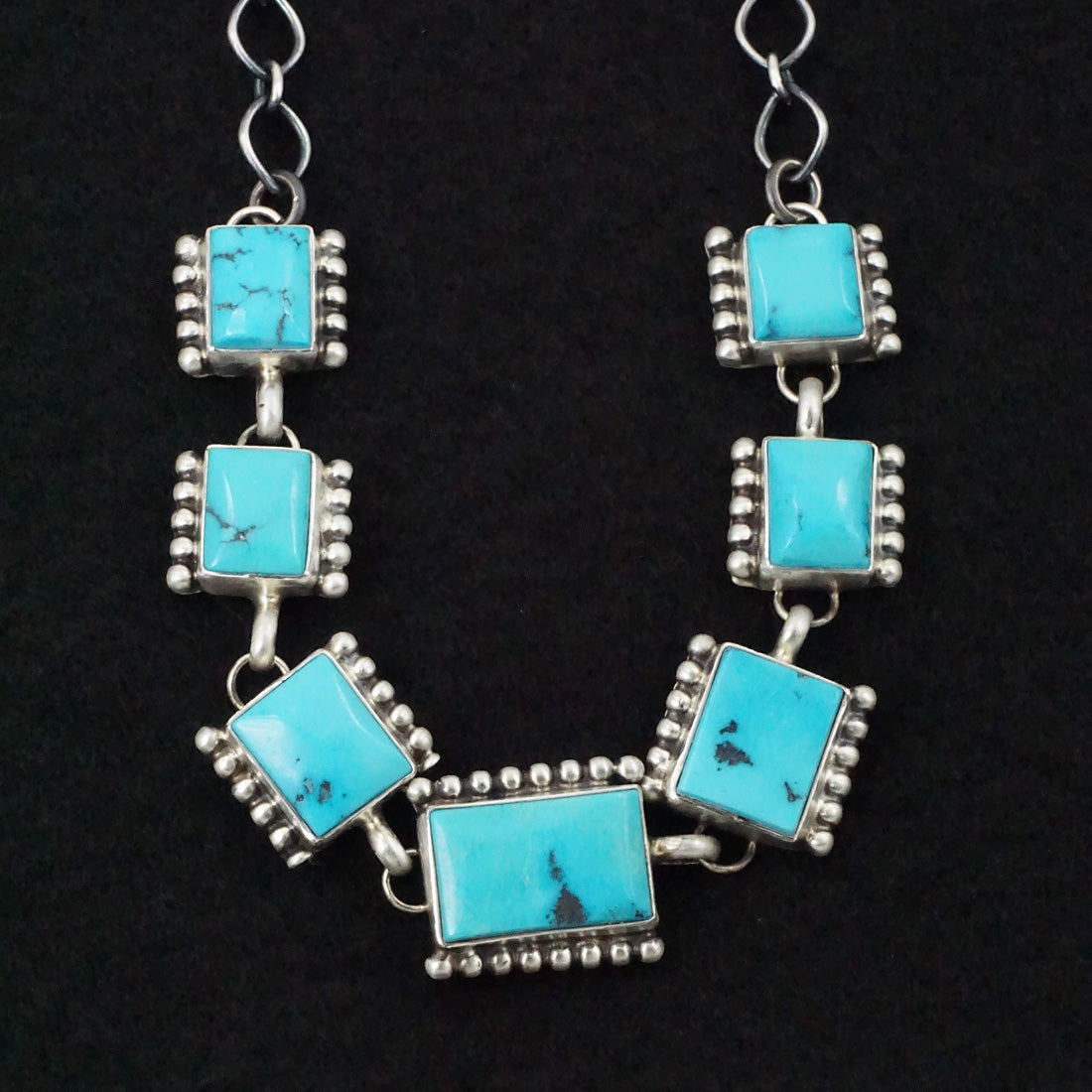 Darrin Livingston Turquoise & Sterling Silver Necklace Set