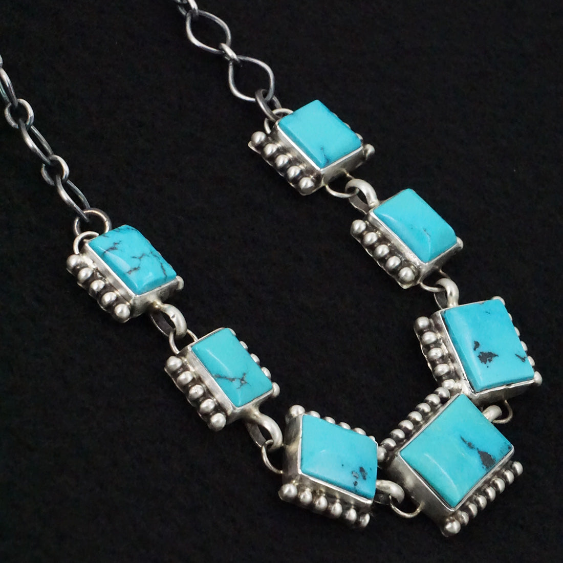 Darrin Livingston Turquoise & Sterling Silver Necklace Set