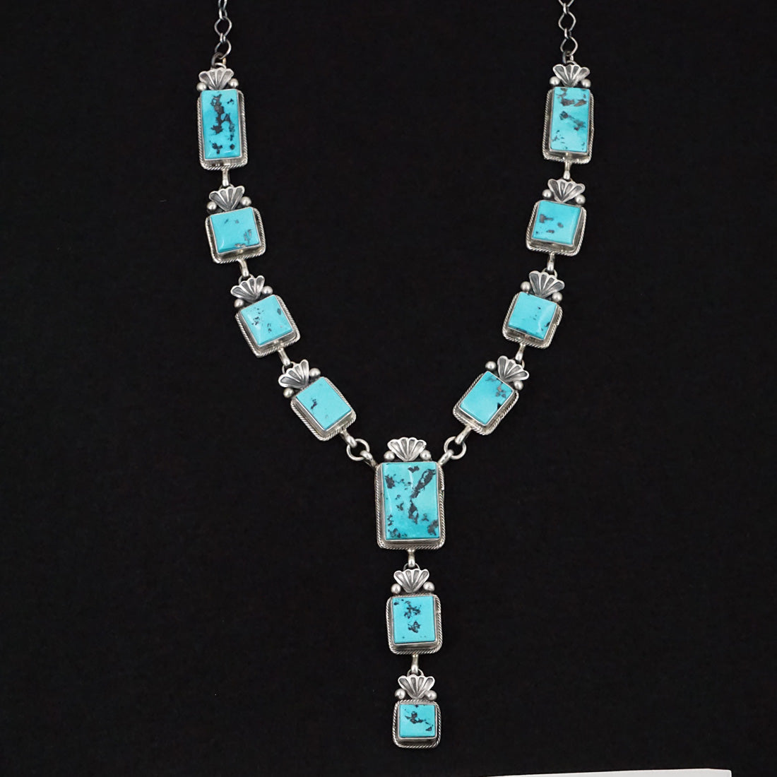 Paul Livingston Turquoise & Sterling Silver Necklace Set