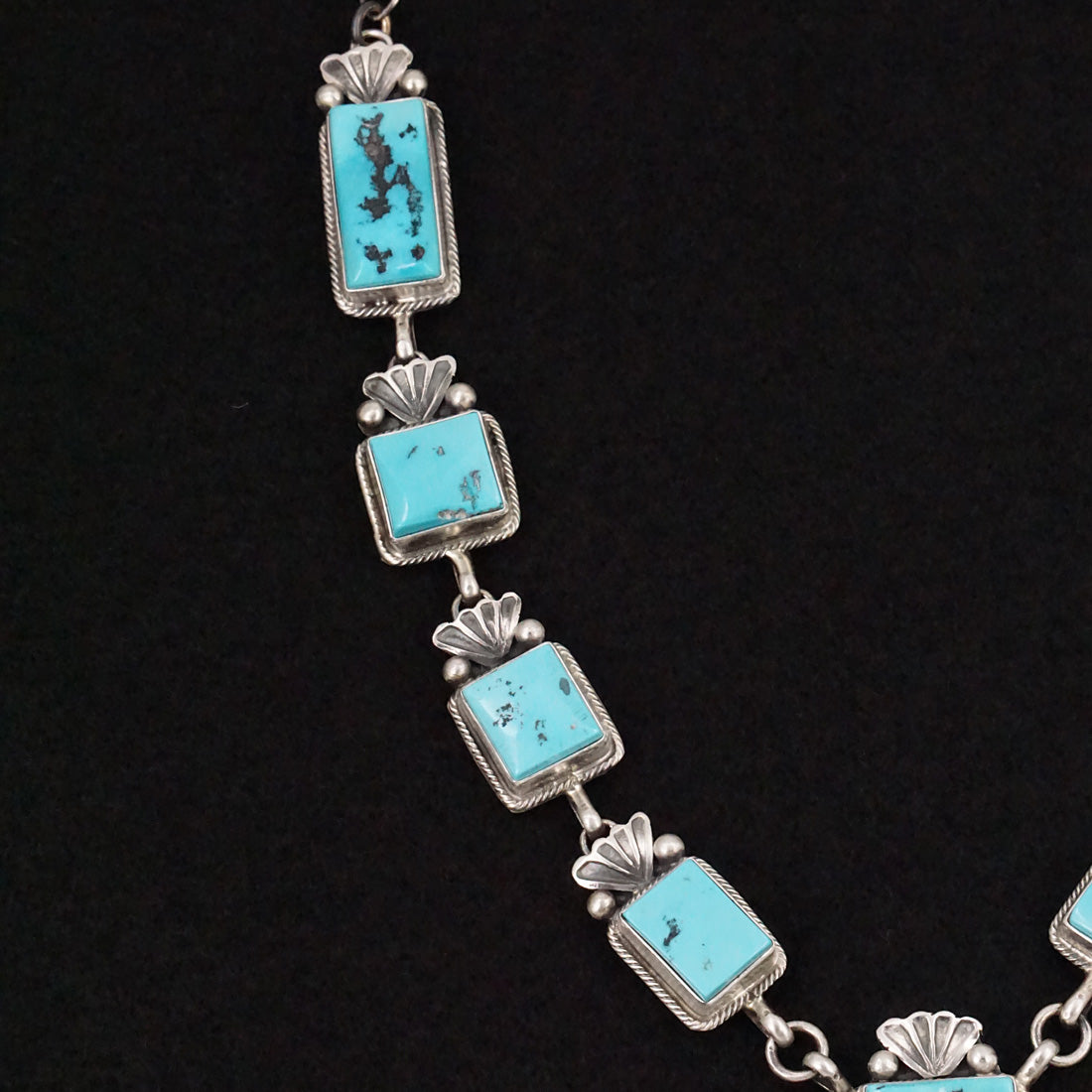 Paul Livingston Turquoise & Sterling Silver Necklace Set