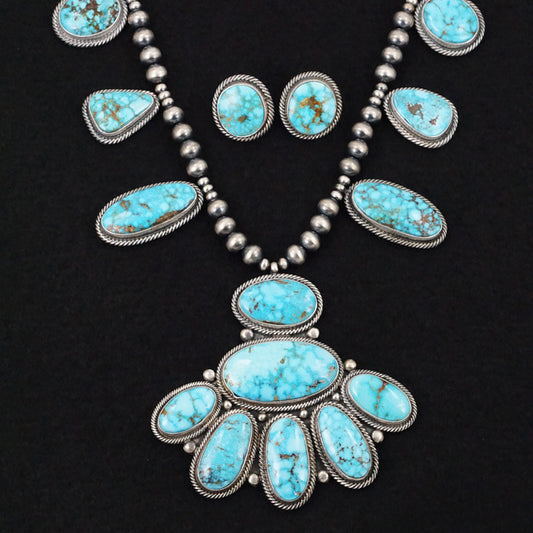 Randy Boyd Turquoise & Sterling Silver Necklace Set