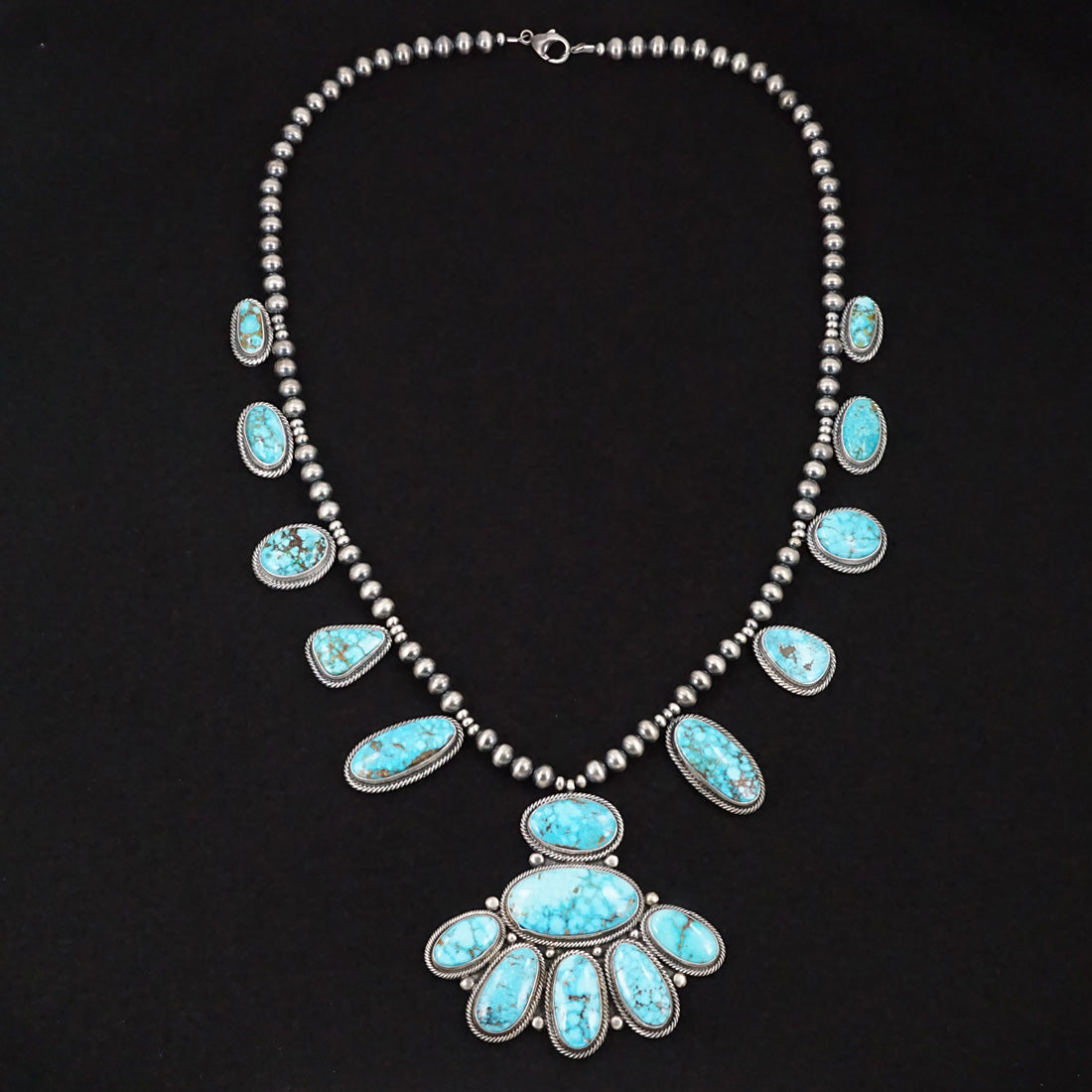 Randy Boyd Turquoise & Sterling Silver Necklace Set