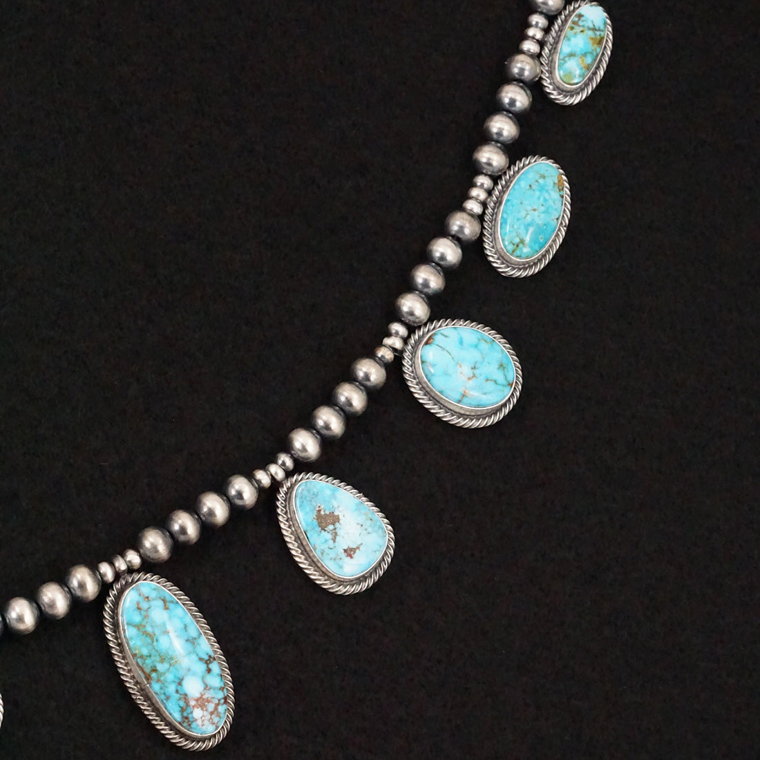 Randy Boyd Turquoise & Sterling Silver Necklace Set