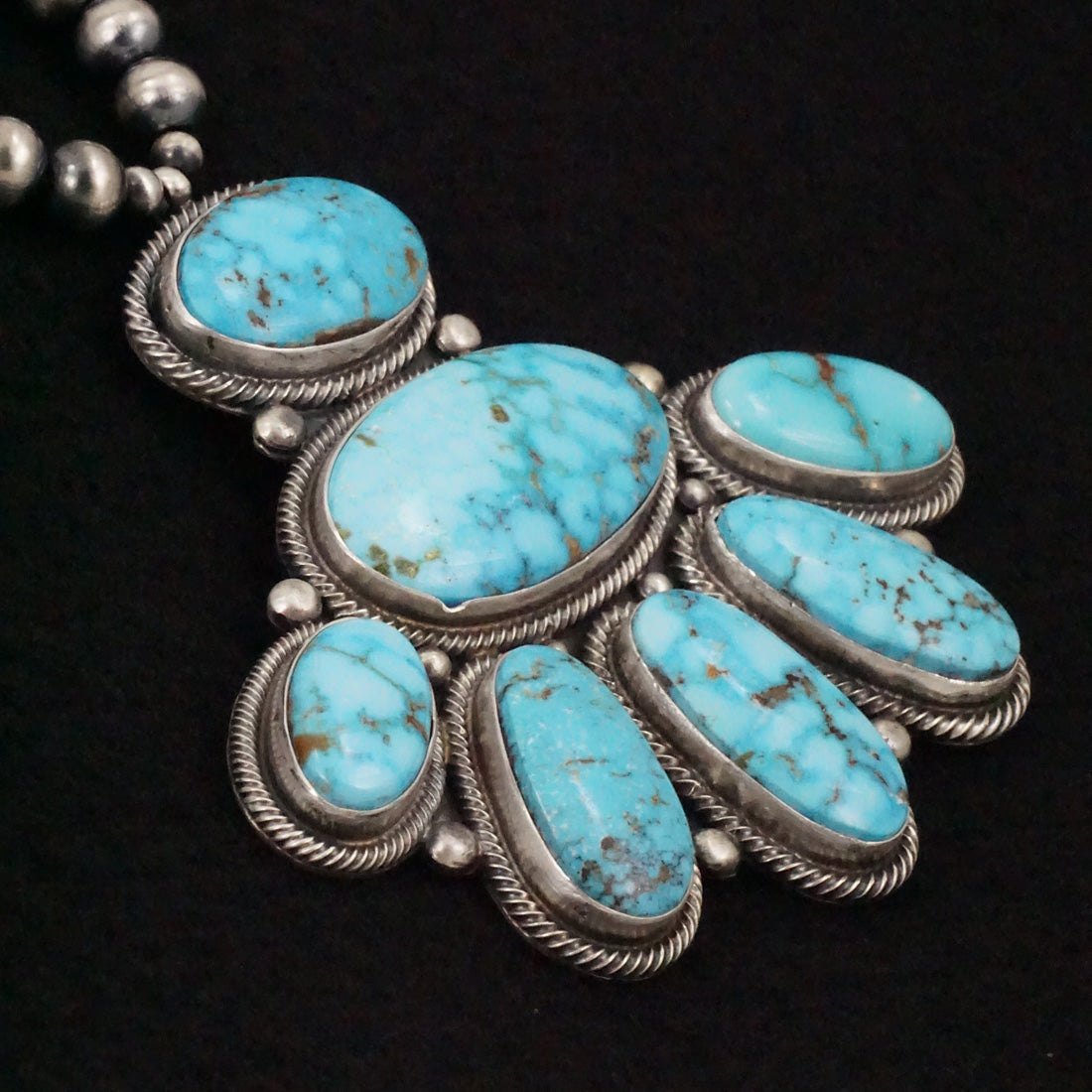 Randy Boyd Turquoise & Sterling Silver Necklace Set