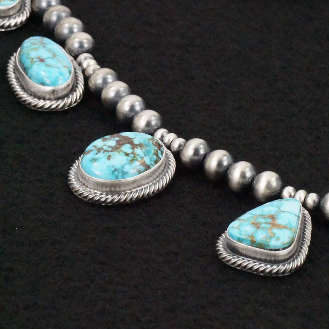 Randy Boyd Turquoise & Sterling Silver Necklace Set