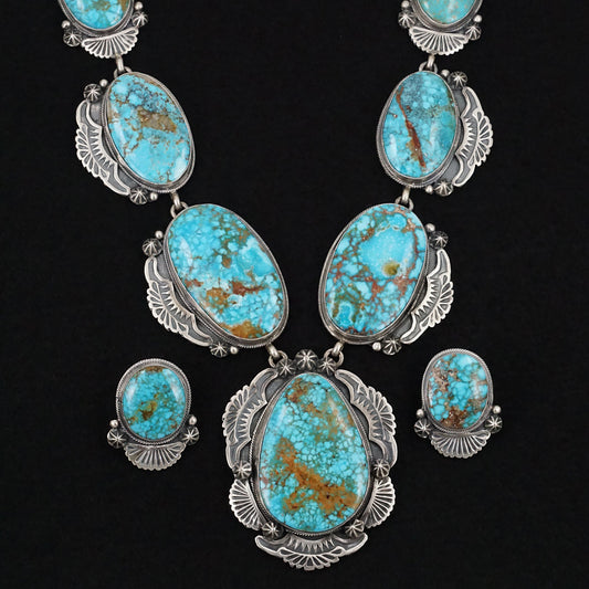 Darrin Livingston Turquoise & Sterling Silver Necklace Set