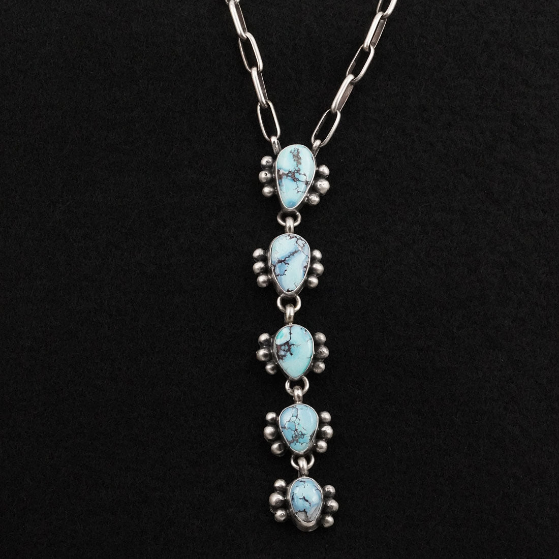 Bobby Johnson Turquoise & Sterling Silver Necklace