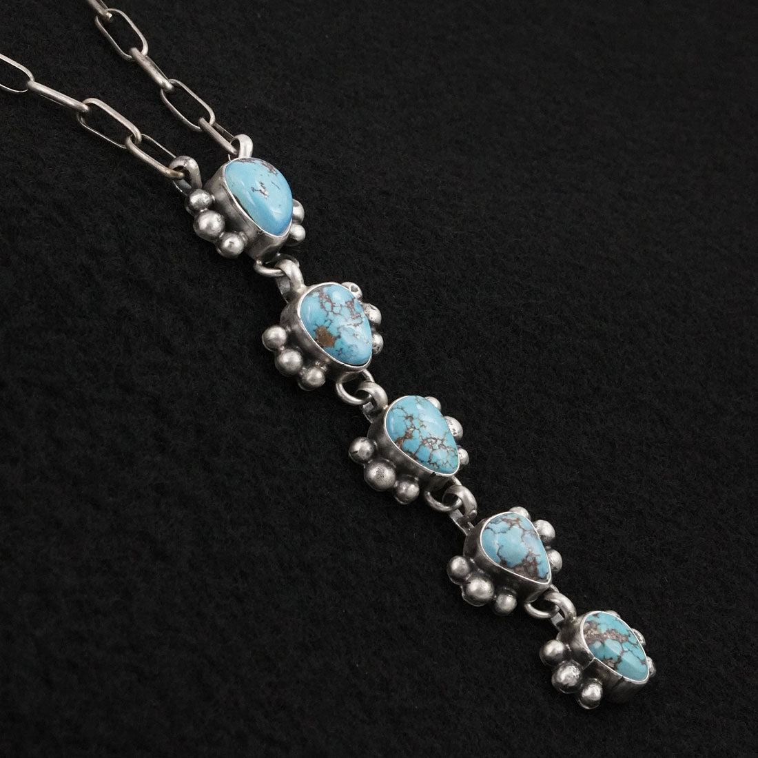 Bobby Johnson Turquoise & Sterling Silver Necklace
