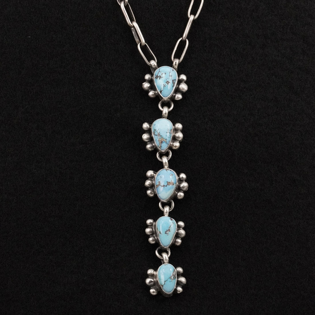 Bobby Johnson Turquoise & Sterling Silver Necklace