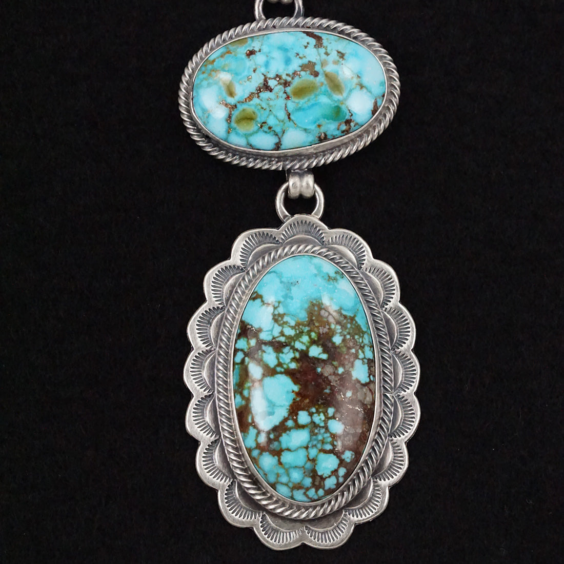 Randy Boyd Turquoise & Sterling Silver Necklace Set