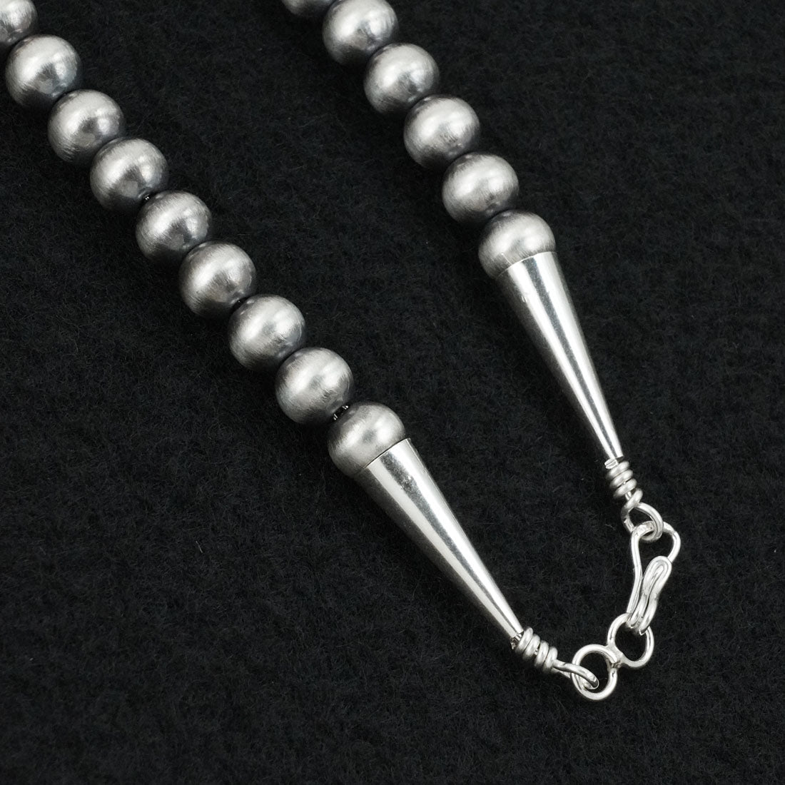 Vernon Johnson Turquoise & Sterling Silver Squash Blossom Set