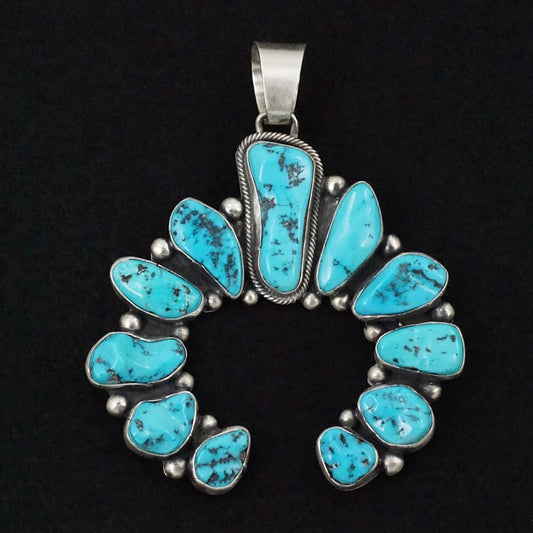 Bobby Johnson Turquoise & Sterling Silver Pendant