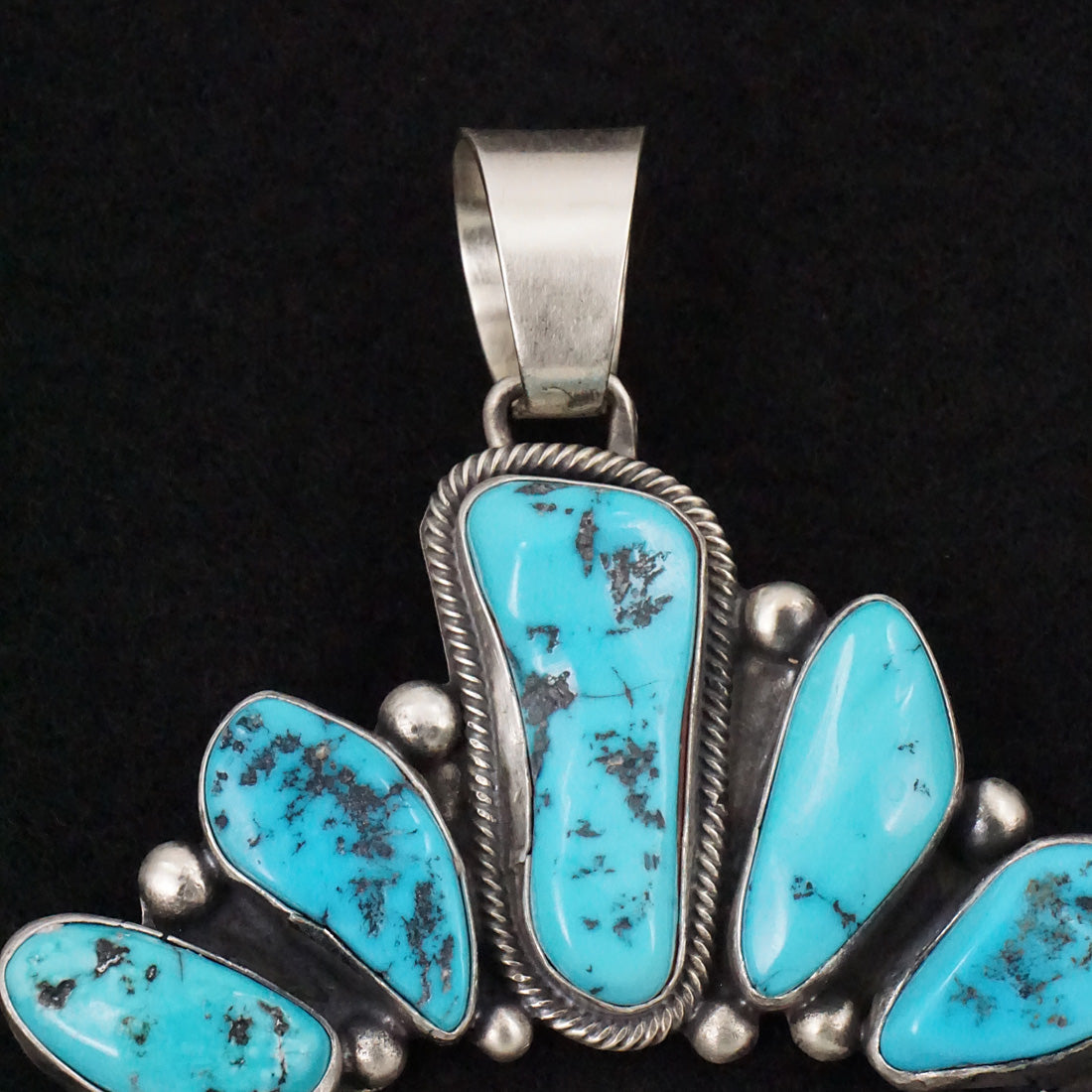 Bobby Johnson Turquoise & Sterling Silver Pendant