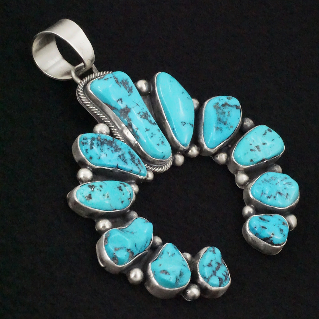 Bobby Johnson Turquoise & Sterling Silver Pendant