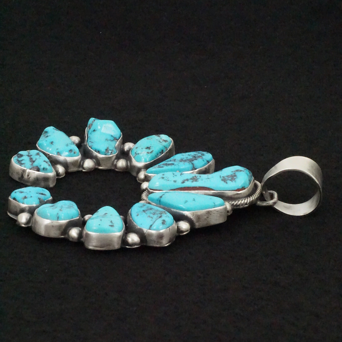 Bobby Johnson Turquoise & Sterling Silver Pendant