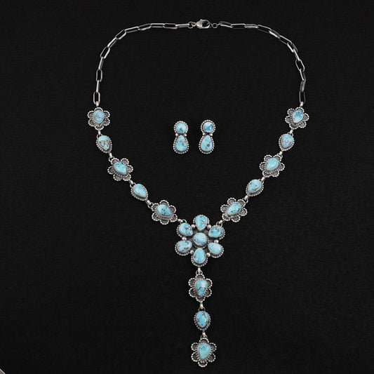 Darrin Livingston Turquoise & Sterling Silver Necklace Set