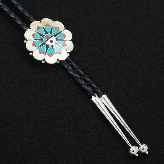 Delwin Gasper Multi-Stone & Sterling Silver Bolo Tie