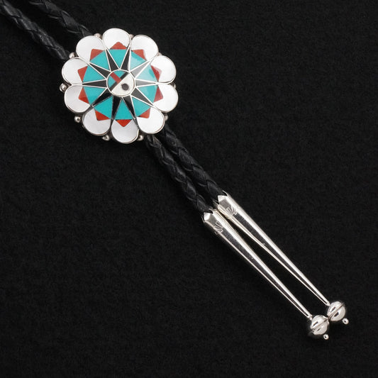 Delwin Gasper Multi-Stone & Sterling Silver Bolo Tie