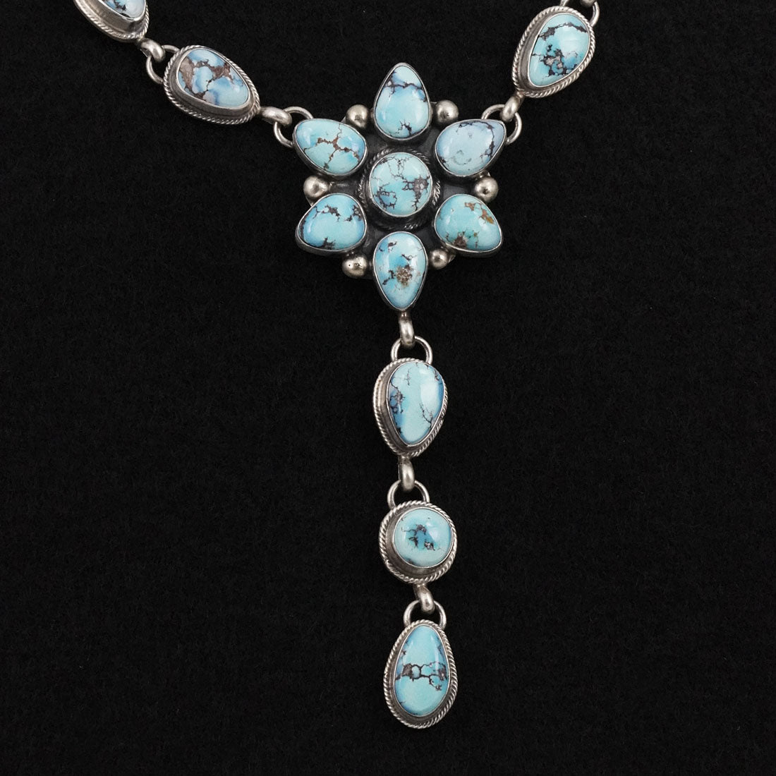 Kathleen Livingston Turquoise & Sterling Silver Necklace Set