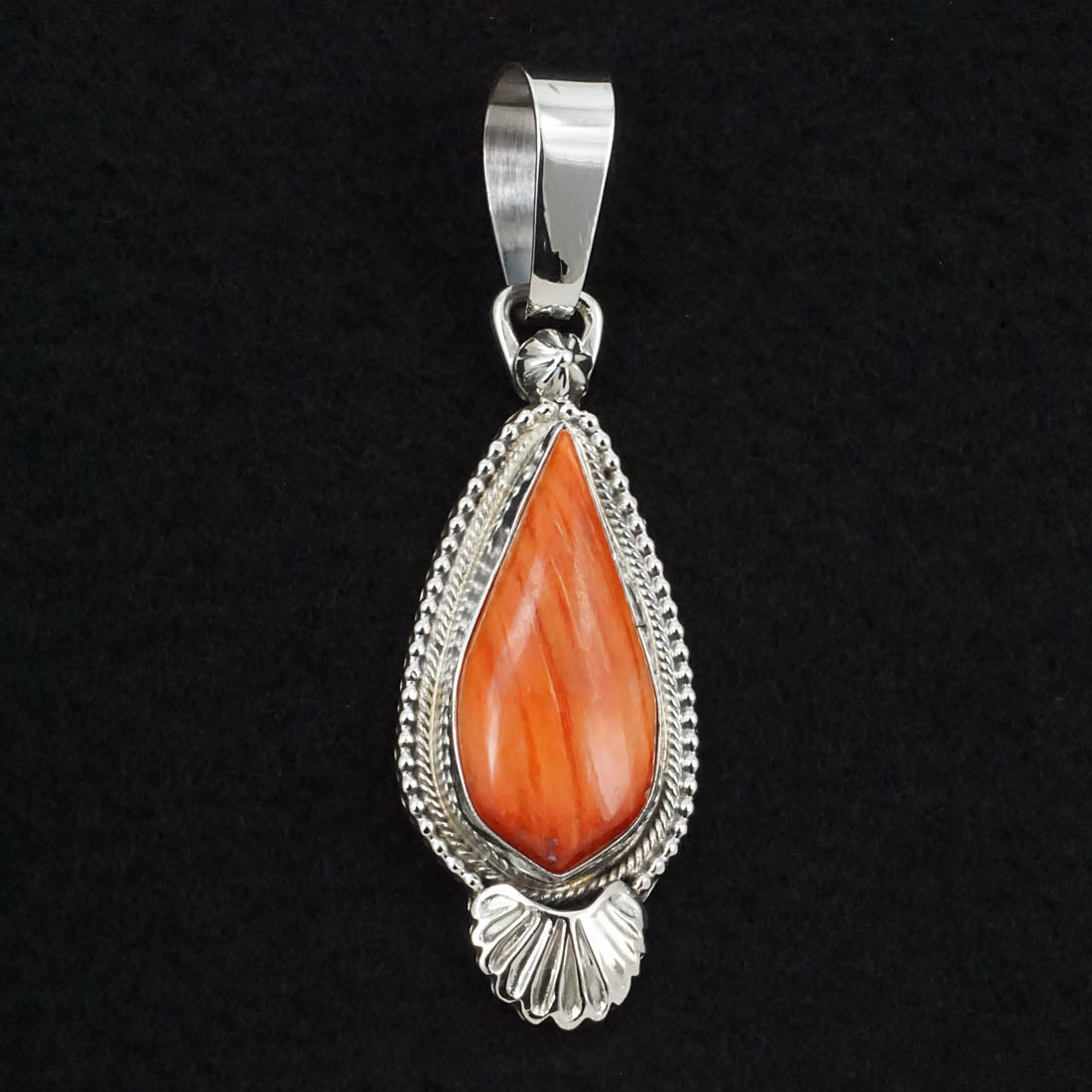 Bobby Johnson Spiny Oyster & Sterling Silver Pendant