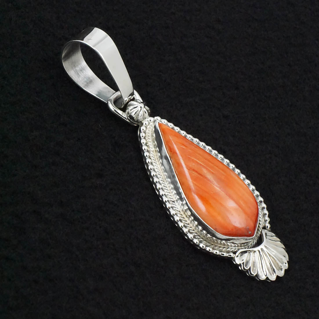 Bobby Johnson Spiny Oyster & Sterling Silver Pendant