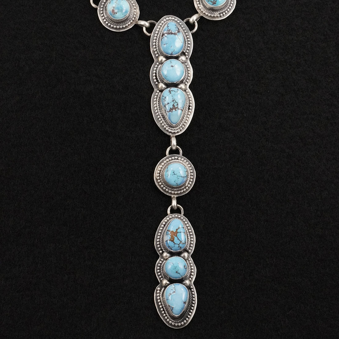 Kathleen Livingston Turquoise & Sterling Silver Necklace Set