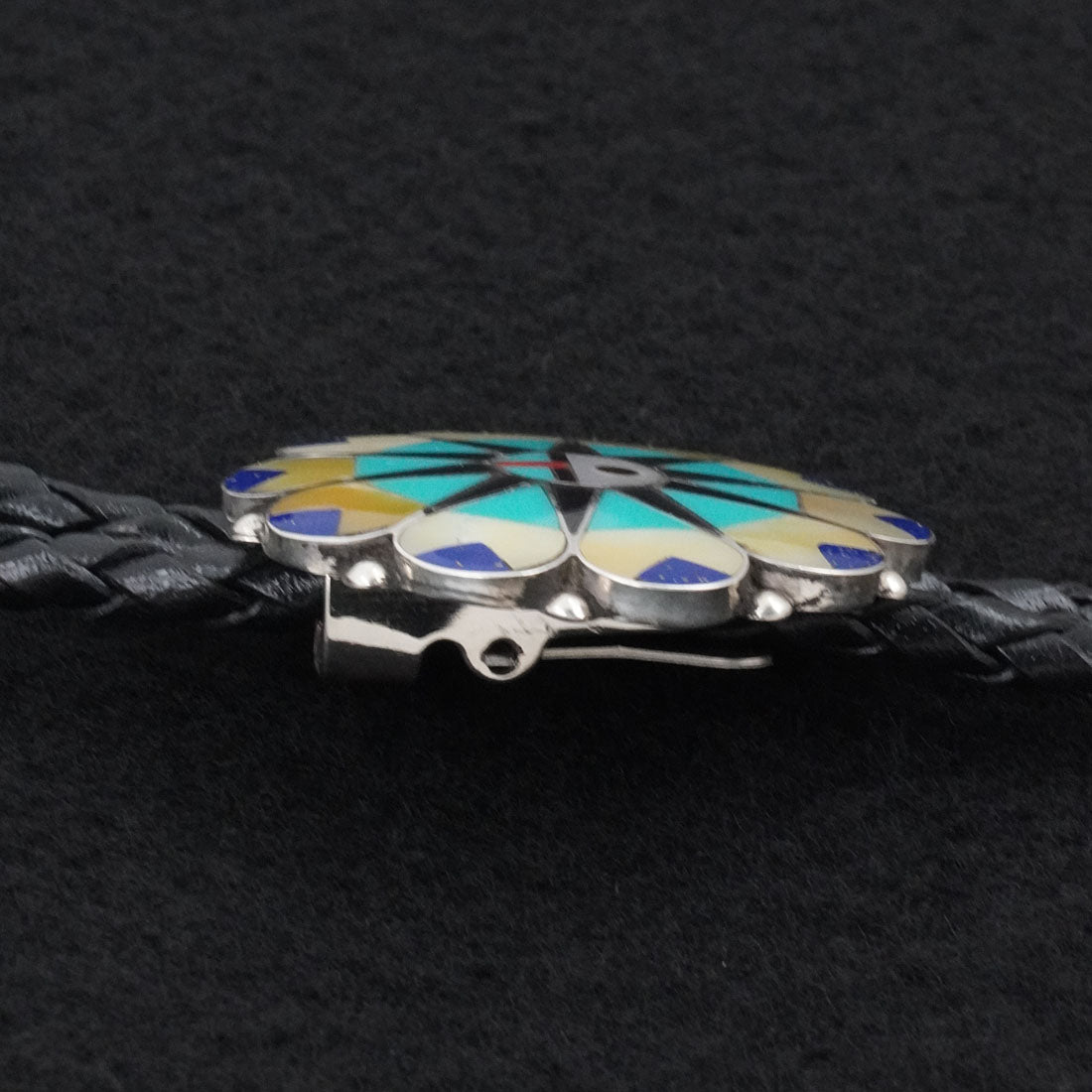 Delwin Gasper Multi-Stone & Sterling Silver Bolo Tie