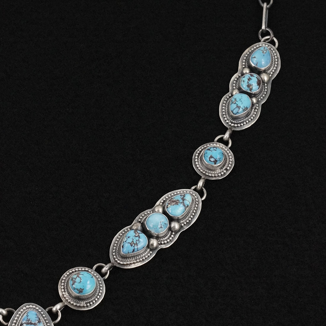 Kathleen Livingston Turquoise & Sterling Silver Necklace Set
