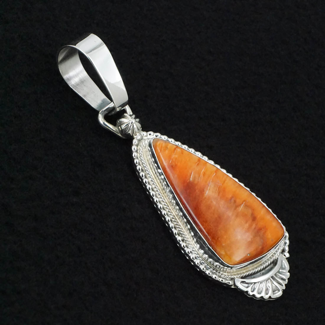 Bobby Johnson Spiny Oyster & Sterling Silver Pendant
