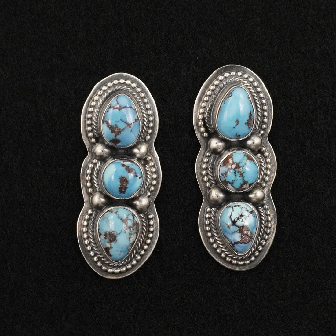 Kathleen Livingston Turquoise & Sterling Silver Necklace Set