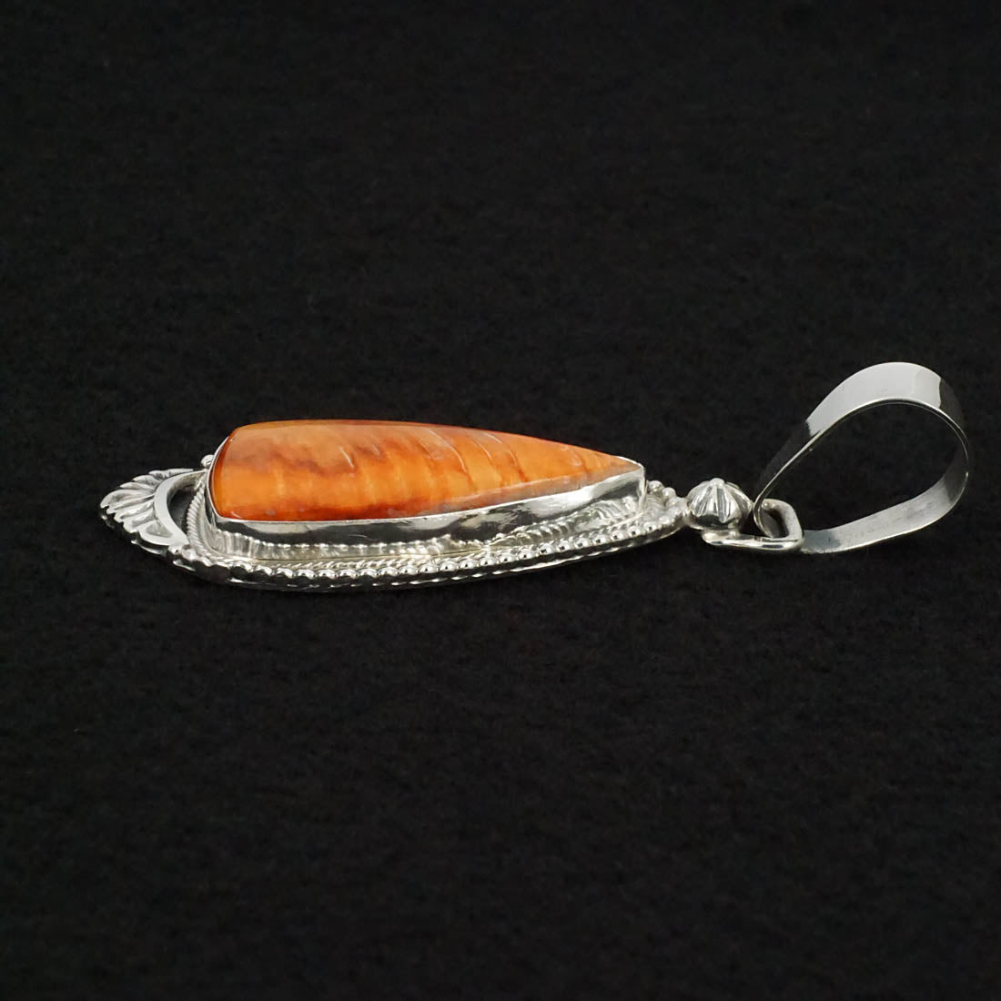 Bobby Johnson Spiny Oyster & Sterling Silver Pendant