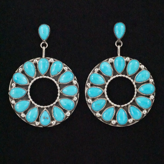 Anthony Skeets Turquoise & Sterling Silver Earrings